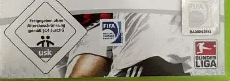 FIFA 09, the USK square on its front