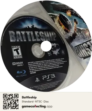 Battleship PlayStation 3, NTSC disc