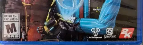 Tales from the Borderlands, the ESRB box on its front
