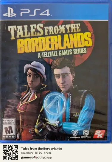 Tales from the Borderlands PlayStation 4, NTSC box front