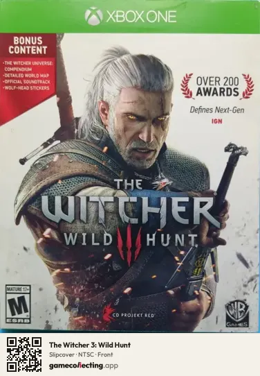 The Witcher 3: Wild Hunt Xbox One, NTSC box front