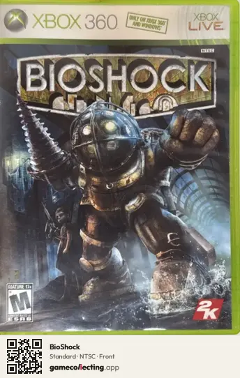 BioShock Xbox 360, NTSC box front