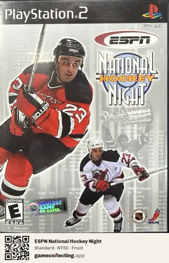 ESPN National Hockey Night PlayStation 2, NTSC box front