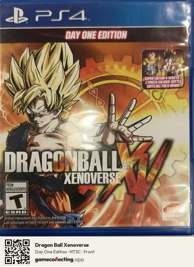 Dragon Ball Xenoverse PlayStation 4, NTSC box front