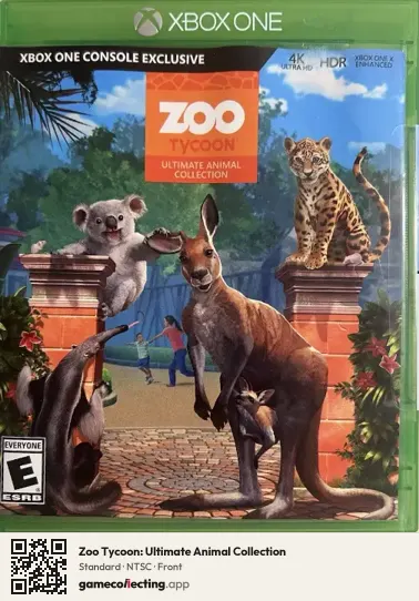 Zoo Tycoon: Ultimate Animal Collection Xbox One, NTSC box front