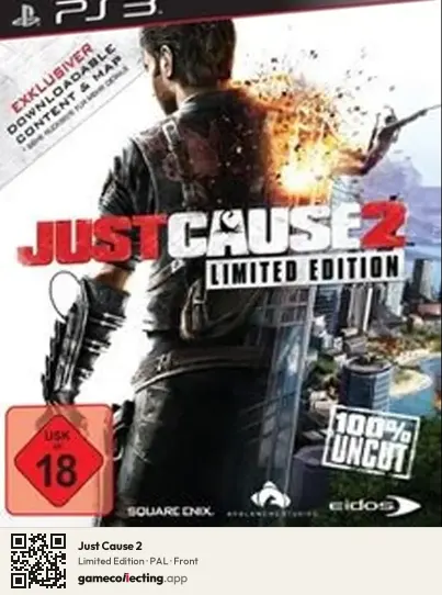 Just Cause 2 PlayStation 3, PAL box front