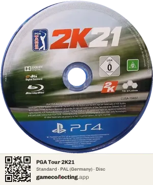 PGA Tour 2K21 PlayStation 4, PAL disc