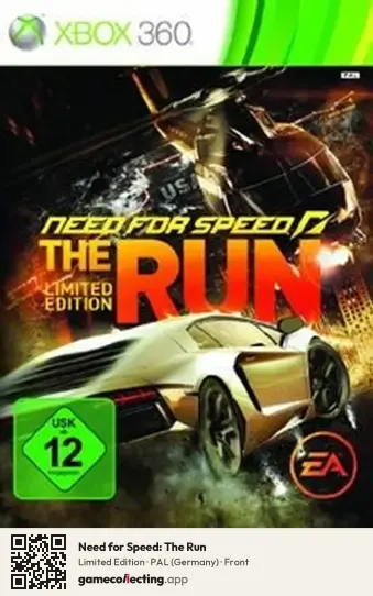 Need for Speed: The Run Xbox 360, Germany box front