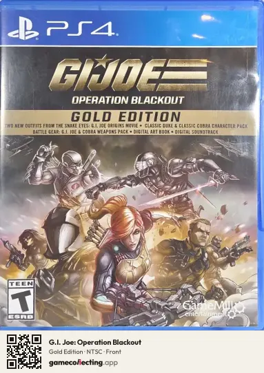 G.I. Joe: Operation Blackout PlayStation 4, NTSC box front