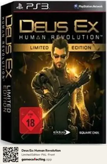Deus Ex: Human Revolution PlayStation 3, PAL box front