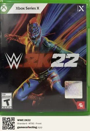 WWE 2K22 Xbox Series X, NTSC box front