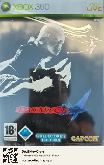 Devil May Cry 4 Xbox 360, PAL box front