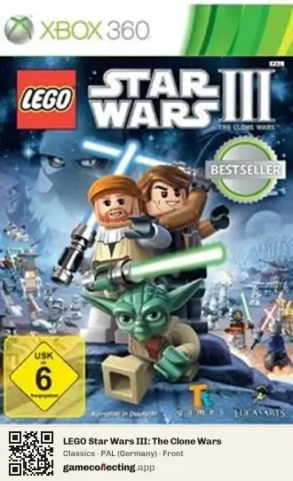 LEGO Star Wars III: The Clone Wars Xbox 360, Germany box front