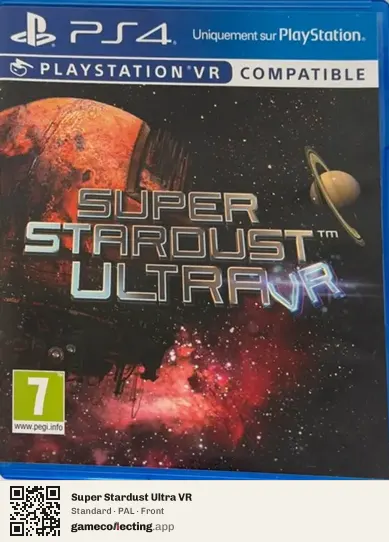 Super Stardust Ultra VR PlayStation 4, PAL box front