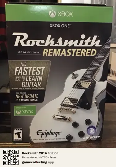 Rocksmith 2014 Edition Xbox One, NTSC box front