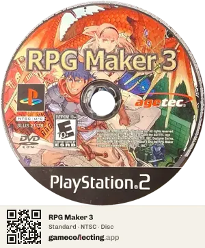 RPG Maker 3 PlayStation 2, NTSC disc