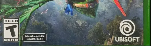 Avatar: Frontiers of Pandora, the ESRB box on its front