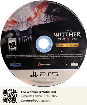The Witcher 3: Wild Hunt PlayStation 5, NTSC disc