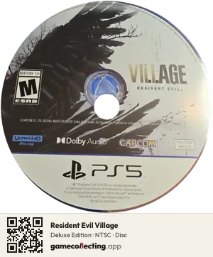 Resident Evil Village PlayStation 5, NTSC disc