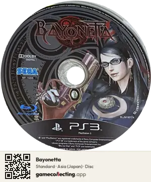 Bayonetta PlayStation 3, Asia disc