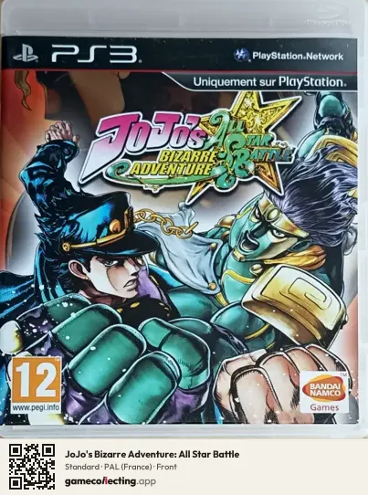 JoJo's Bizarre Adventure: All Star Battle PlayStation 3, France box front