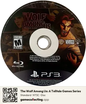 The Wolf Among Us: A Telltale Games Series PlayStation 3, NTSC disc