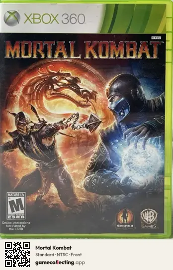 Mortal Kombat Xbox 360, NTSC box front