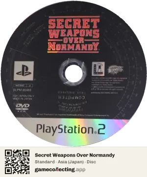 Secret Weapons Over Normandy PlayStation 2, Asia disc