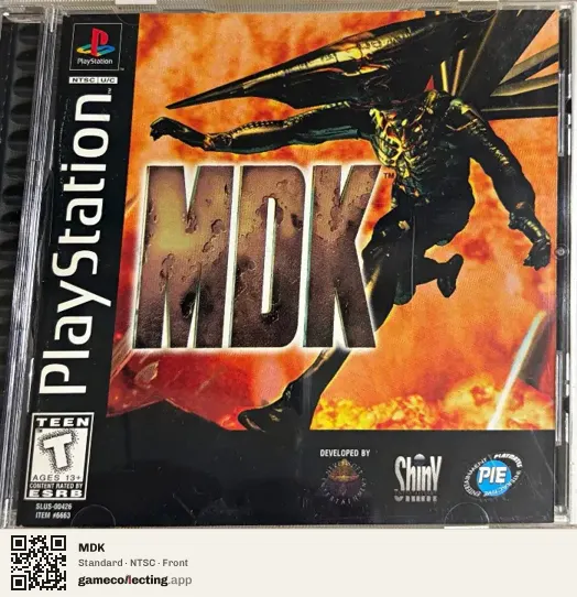 MDK PlayStation, NTSC box front