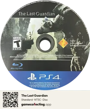 The Last Guardian PlayStation 4, NTSC disc