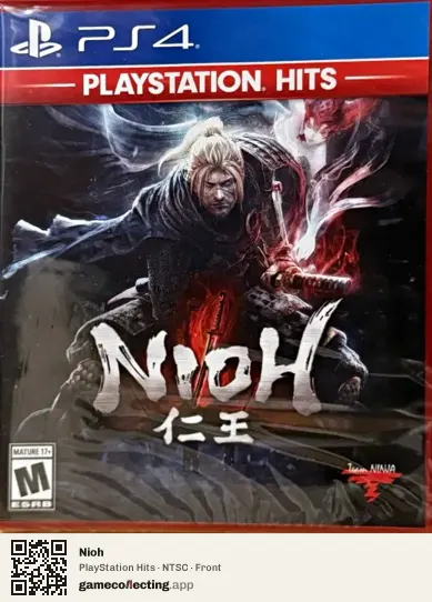 Nioh PlayStation 4, NTSC box front