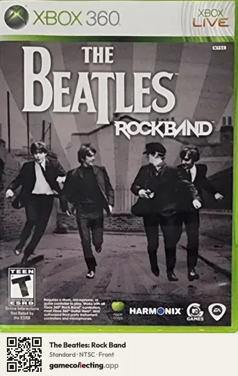 The Beatles: Rock Band Xbox 360, NTSC box front