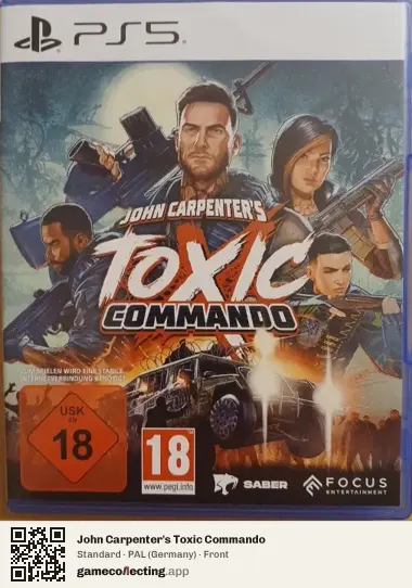 John Carpenter's Toxic Commando PlayStation 5, Germany box front