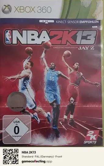 NBA 2K13 Xbox 360, Germany box front