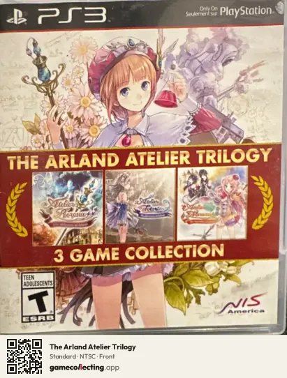 The Arland Atelier Trilogy PlayStation 3, NTSC box front