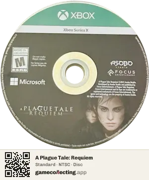 A Plague Tale: Requiem Xbox Series X, NTSC disc