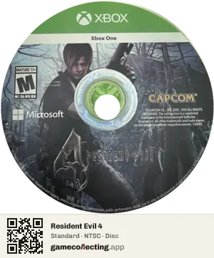 Resident Evil 4 Xbox One, NTSC disc
