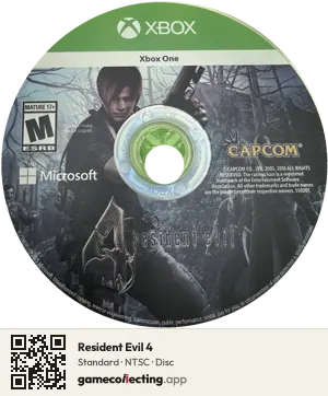 Resident Evil 4 Xbox One, NTSC disc