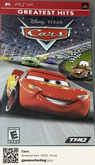 Cars PlayStation Portable, NTSC box front