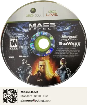 Mass Effect Xbox 360, NTSC disc
