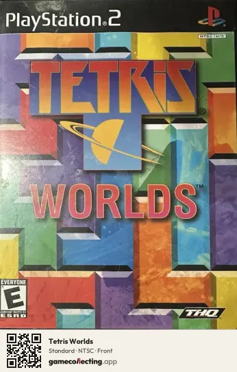 Tetris Worlds PlayStation 2, NTSC box front