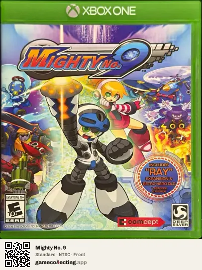 Mighty No. 9 Xbox One, NTSC box front