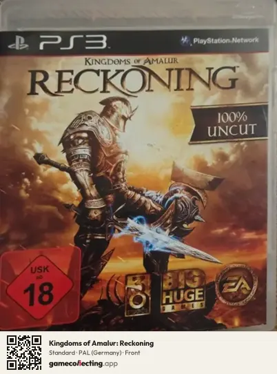 Kingdoms of Amalur: Reckoning PlayStation 3, Germany box front