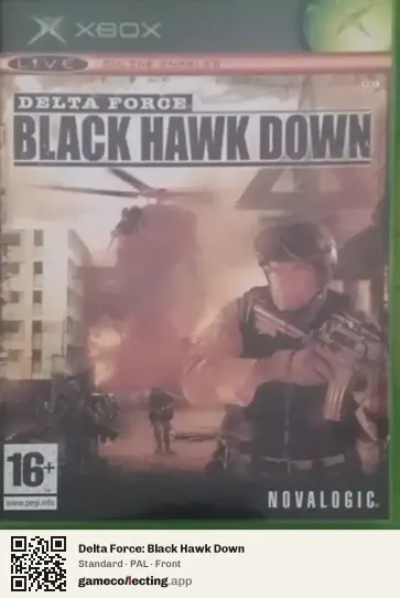 Delta Force: Black Hawk Down Xbox, PAL box front