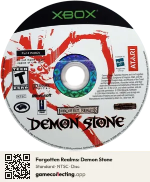 Forgotten Realms: Demon Stone Xbox, NTSC disc