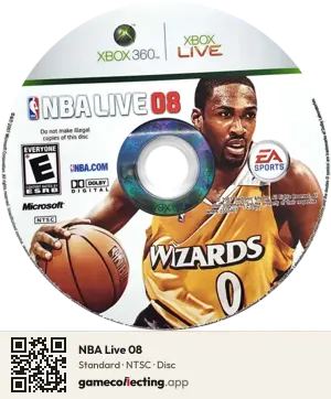 NBA Live 08 Xbox 360, NTSC disc