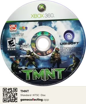 TMNT Xbox 360, NTSC disc