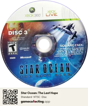Star Ocean: The Last Hope Xbox 360, NTSC disc