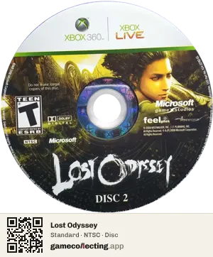 Lost Odyssey Xbox 360, NTSC disc