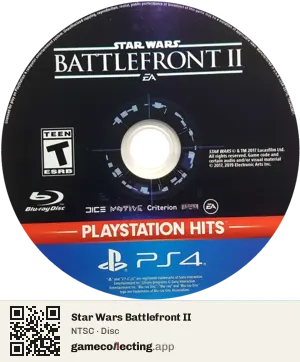Star Wars Battlefront II PlayStation 4, NTSC disc